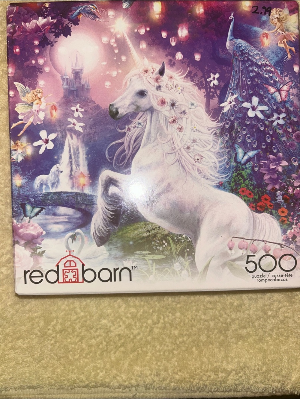 White Unicorn Bath & Body Puzzle-Themed Gift